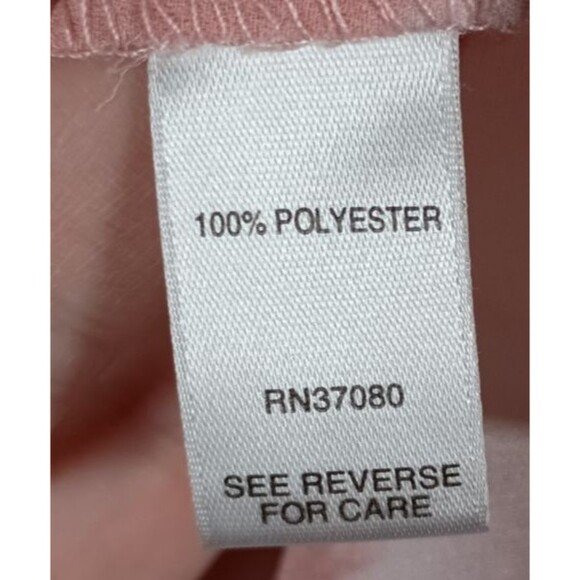 Cato Est 1946 Smocked Babydoll Pink White Square Neck Top Plus Size 26/28W - Picture 4 of 6